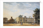 Figures Outside an Elegant Country House by Thomas Malton II