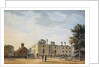 Figures Outside an Elegant Country House by Thomas Malton II