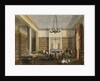 The Library at Thirlestaine House, Cheltenham attributed to Miss Georgiana or Miss Harriet Rushout-Bowles by Anonymous