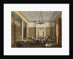 The Library at Thirlestaine House, Cheltenham attributed to Miss Georgiana or Miss Harriet Rushout-Bowles by Anonymous