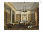 The Library at Thirlestaine House, Cheltenham attributed to Miss Georgiana or Miss Harriet Rushout-Bowles by Anonymous