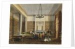 The Library at Thirlestaine House, Cheltenham attributed to Miss Georgiana or Miss Harriet Rushout-Bowles by Anonymous