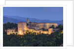 View of Alhambra Palace in the evening by Anonymous