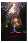 1980s Statue of Liberty fireworks NYC by Anonymous