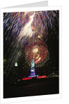 1980s Statue of Liberty fireworks NYC by Anonymous
