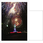 1980s Statue of Liberty fireworks NYC by Anonymous