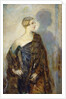 Portrait of Lady Abdy, three-quarter length, wearing a Fur Wrap by Ambrose McEvoy