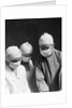 1920s 1930s doctor and two nurses wearing surgical masks by Anonymous