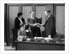 1930s family talking with an attorney or banker by Anonymous