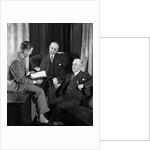 1930s businessmen having a discussion by Anonymous