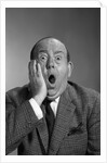 1960s balding man with a shocked expression by Anonymous