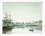 Le Havre, Le Bassin du Commerce by Eugene Boudin