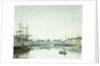 Le Havre, Le Bassin du Commerce by Eugene Boudin