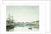 Le Havre, Le Bassin du Commerce by Eugene Boudin