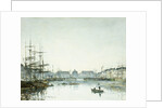 Le Havre, Le Bassin du Commerce by Eugene Boudin