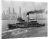 1940s tugboat on Hudson River in NYC by Anonymous