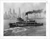 1940s tugboat on Hudson River in NYC by Anonymous