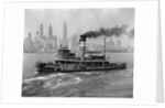 1940s tugboat on Hudson River in NYC by Anonymous
