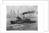 1940s tugboat on Hudson River in NYC by Anonymous