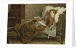 A Young Lady Reading in an Interior by George Goodwin Kilburne
