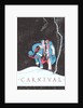 Carnival Clowns in Snow at Night by Anonymous