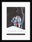 Carnival Clowns in Snow at Night by Anonymous