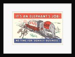 It's an Elephant's Job Political Cartoon by Anonymous