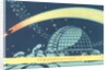 Observatory and Comet by Anonymous