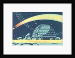 Observatory and Comet by Anonymous