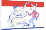 Elephant Dancing with Donkey Political Poster by Anonymous