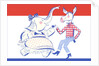 Elephant Dancing with Donkey Political Poster by Anonymous