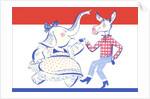 Elephant Dancing with Donkey Political Poster by Anonymous