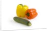 Bell pepper and zucchini by Anonymous