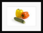 Bell pepper and zucchini by Anonymous