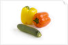Bell pepper and zucchini by Anonymous