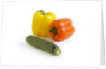 Bell pepper and zucchini by Anonymous