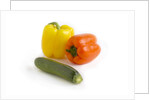 Bell pepper and zucchini by Anonymous