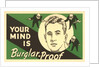 Your mind is burglar-proof by Anonymous