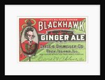 Blackhawk ginger ale label by Anonymous
