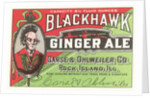 Blackhawk ginger ale label by Anonymous