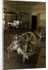 Spinning wheel and looms at La Purisima Mission in Lompoc California by Anonymous