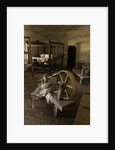 Spinning wheel and looms at La Purisima Mission in Lompoc California by Anonymous