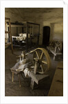 Spinning wheel and looms at La Purisima Mission in Lompoc California by Anonymous