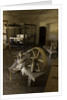 Spinning wheel and looms at La Purisima Mission in Lompoc California by Anonymous
