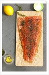 Herb covered salmon by Anonymous