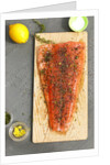 Herb covered salmon by Anonymous