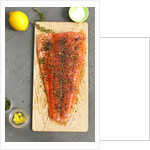 Herb covered salmon by Anonymous