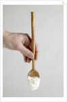 Spoon with yogurt by Anonymous