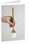 Spoon with yogurt by Anonymous