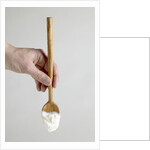 Spoon with yogurt by Anonymous